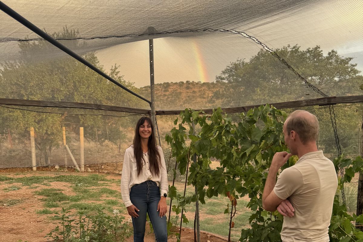 With Anneries at the Desert Sustainability Project in Namibia